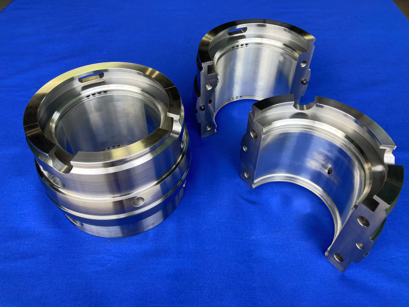 6-inch bore bolted journal bearing with center spherical seat